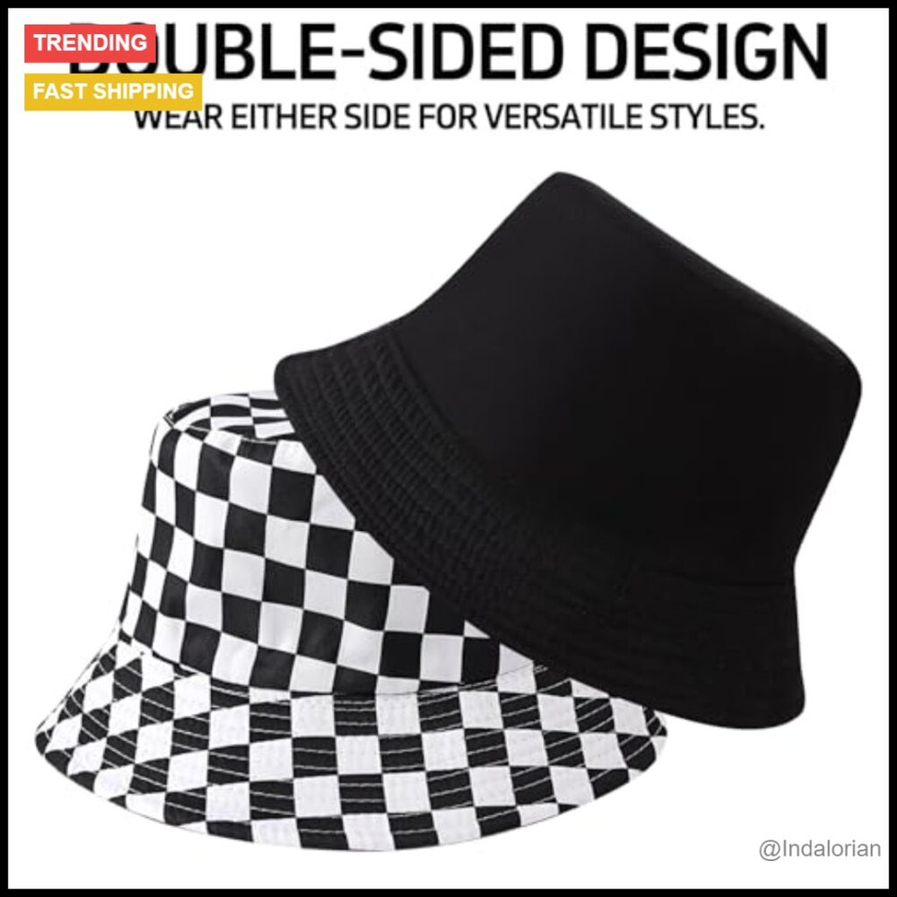 Reversible Packable Bucket Hat Sun Protection Tra… - image 3